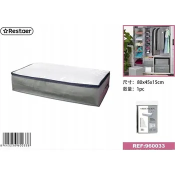 Úložný box Úložný box pod postel na povlečení, kontejner 80x45x15 cm, bezpečný pro ložní prádlo