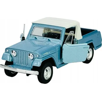autíčko WELLY OLD TIMER 1967 JEEP JEEPSTER COMMANDO PICKUP MODRÝ 1:34 NOVÝ