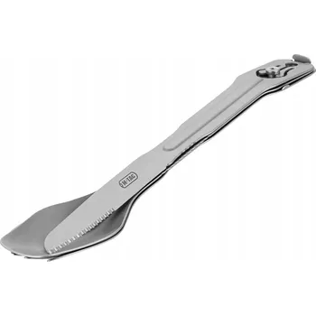 Příbor M-Tac Kempingová Sada Příborů Skládací (3 Díly) Ocelová