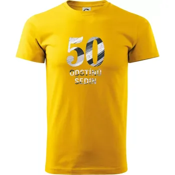 Pánské tričko 50 ODSTÍNŮ ŠEDIN - Triko extra velké (5-8XL) - 7XL ( Žlutá )