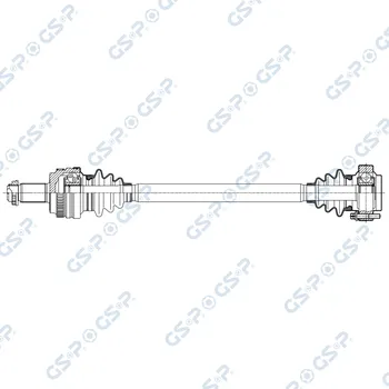 Poloosa kola Hnací hřídel - poloosa GSP 205069OL