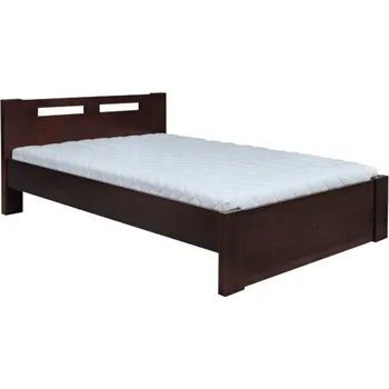 Ložnicová sestava Manželská postel NINA - olše rozměr 160x200 povrchová úprava - wiór olše Tmavý ořech