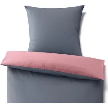 Povlečení 725872 - Tchibo - Flanelové povlečení z mikrovlákna - barva: modrá