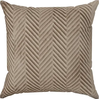 PREMIUM povlak na polštář SOFIA z měkkého a matného sametu prošívaný do vzoru rybí kosti