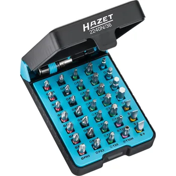 Bit Hazet 2240N/36 Sada bitů | 1/4 palce šestihran, 36-dílná, Pozidriv PZ, PH, TORX