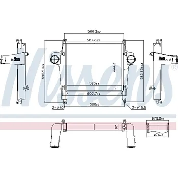Chladič motoru Chladič turba NISSENS 961299