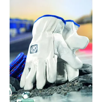 Pracovní rukavice ARDON Rukavice INDY, celokožené, s prodejní etiketou A1099/09-SPE Bílá 9 S prodejní etiketou