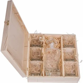 Vinotéka Krabička na víno a 6 sklenic Carmen 10