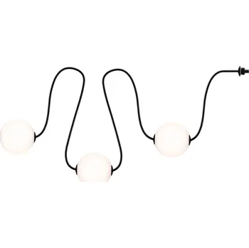 Venkovní osvětlení PAULMANN Solární LED světelný řetěz Taina prodlužovací sada IP67 3000K 1,71m černá - PAULMANN P 94913