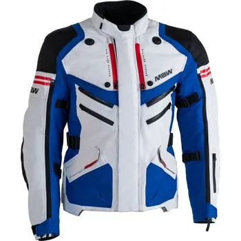 Moto oblečení Bunda MBW CEDRIC pánská bílá, modrá, černá, červená 64
