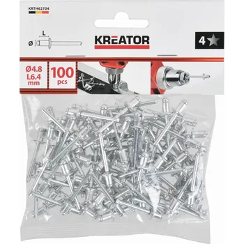 Nýt Trhací nýty 4,8x6,4mm 100ks