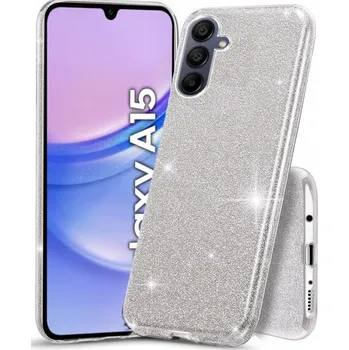 Pouzdro na mobilní telefon Zadní Kryt Hero Case pro Samsung Galaxy A15 stříbrný