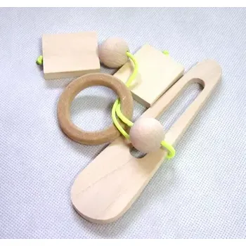 Hlavolam Česká dřevěná hračka Dřevěný hlavolam kroužek (CH1HL438A)