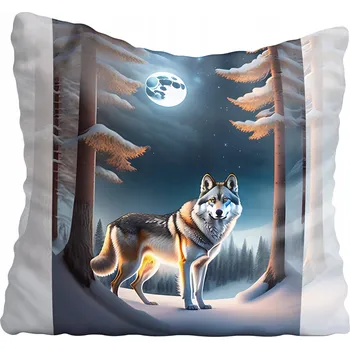 Povlak na polštářek Dekorační povlak na polštář vlk 65x65 cm