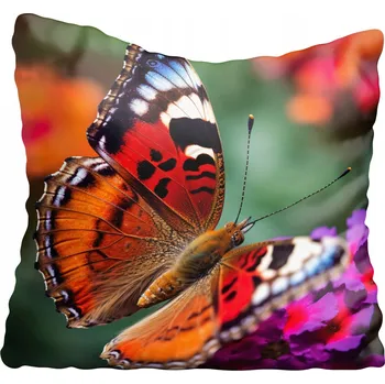Polštář Dekorační povlak na polštář s motýlky 40x40 cm