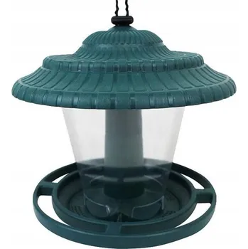 Krmítko pro ptáka 2x krmítko pro zimující ptáky budka domeček zelené