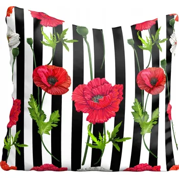 Povlak na polštářek Dekorační povlak na polštář Květiny akvarel 30x30cm