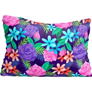 Polštář Povlak na polštář s květinami 60x90 cm