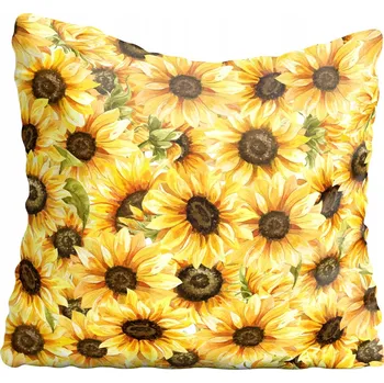 Povlak na polštářek Dekorační povlak na polštář Slunečnice 55x55 cm