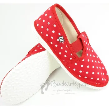 Chlapecké bačkory Dětské pantofle RAK 943022 - Červená tečka - vel. 26