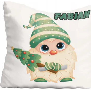 Povlak na polštářek Povlak na polštář Mikuláš + jméno, Vánoce 40x40 cm