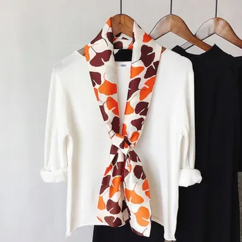 Šála ŠÁLA s potiskem dámská dlouhá elegantní ŠÁLA jako kravata