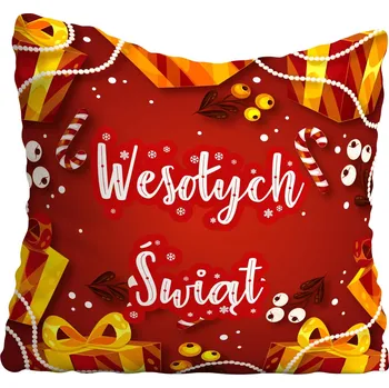 Polštář Povlak na polštář s vánočním motivem, hvězda 50x50 cm