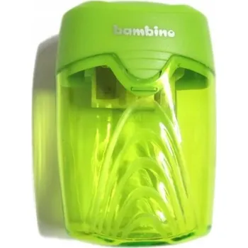 Ořezávátko Ořezávátko ruční, dvojité, s nádobkou Bambino, vícebarevné