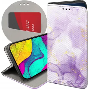 Pouzdro na mobilní telefon Flipové pouzdro Hello Case pro Xiaomi 14 fialové