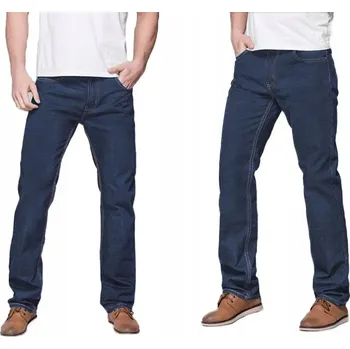 Pánské džíny BUGJO Pánské džíny Texasy Klasického střihu Rovné nohavice Námořnická Modrá DB 30/31