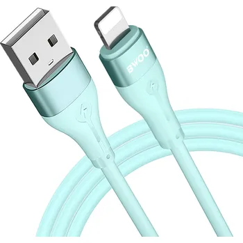 Datový kabel BWOO X280L USB kabel - iPhone Lightning / 1m / 3A / zelený