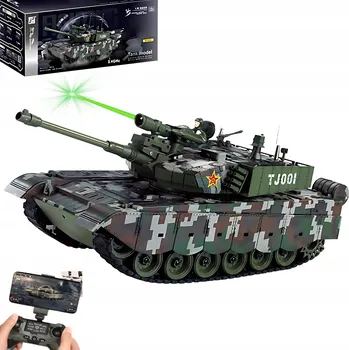 RC model auta RC Tank na Dálkové Ovládání s Kamerou, Laserovým Zaměřovačem, Generátorem Kouře a API