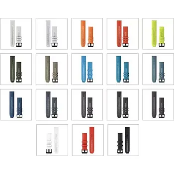 Cyklistika Garmin Řemínek pro fenix6 - QuickFit 26, silikonový barva červená