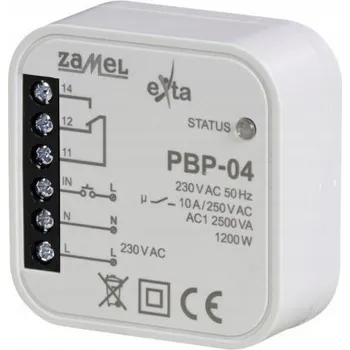 Elektronická součástka ZAMEL BISTABILNÍ RELÉ DO KRABIČKY 230V PBP-04