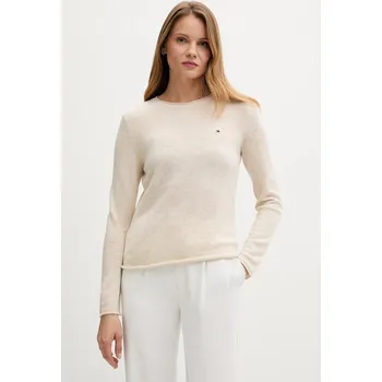 Pánský svetr Vlněný svetr Tommy Hilfiger WW0WW40264 béžová 01A, vel. L