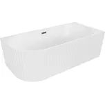 MEXEN GIA VOLNĚ STOJÍCÍ ROHOVÁ VANA S DRÁŽKAMI PRAVÁ BÍLÁ MATNÁ 170 x 80