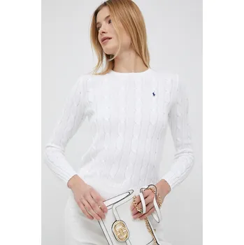 Pánský svetr Bavlněný svetr Polo Ralph Lauren 211891640 bílá 00X, vel. L