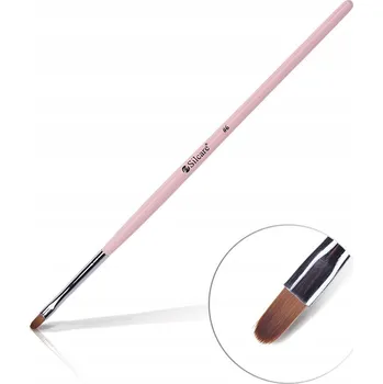 Kosmetický štětec Silcare Štětec na gel Light Pink Silcare #6