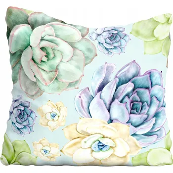 Polštář Povlak na polštář s květinami 40x40 cm