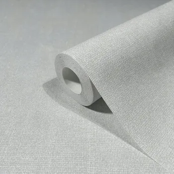 Tapeta SVĚTLE ŠEDÁ VINYLOVÁ TAPETA NA VLIESU