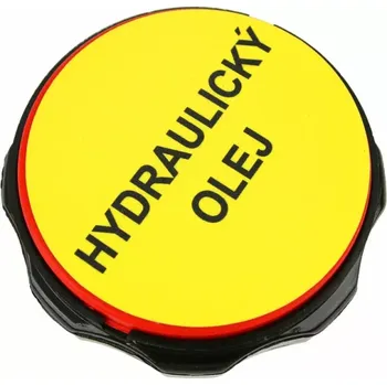 Hydraulický olej Uzávěr hydrauliky s nálepkou hydraulický olej na zátce | TZ207093/a