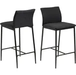 Barová židle Girona - Actona Černá 41x90.5 cm