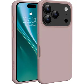 Pouzdro na mobilní telefon Pouzdro Etteri Silikonový Mag pro iPhone 17 Pro Max světle růžové