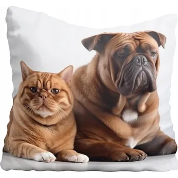 Polštář Dekorační povlak na polštář s motivy psů 40x40 cm