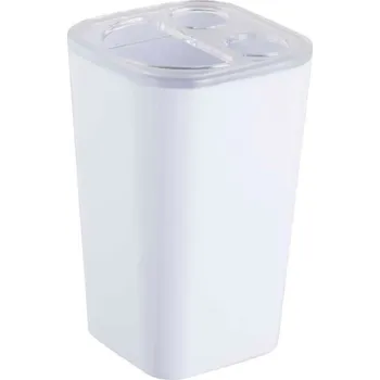 Držák na kartáček Kelímek na kartáčky Bisk Simple bílý