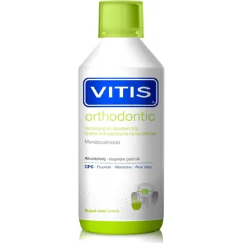 Ústní voda VITIS ORTHODONTIC bezlepkový ústní výplach 500 ml