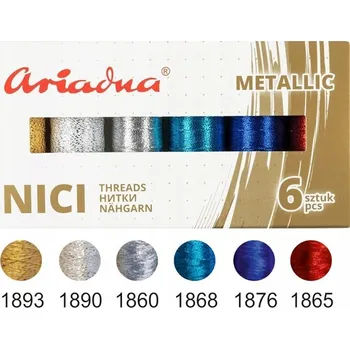 Nit Nitě pro šicí stroje a ruční šití, polyesterové, vícebarevné, 6 ks