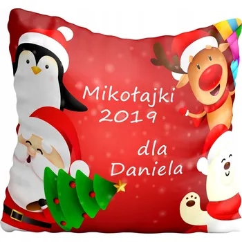 Povlak na polštářek Povlak na polštář Mikuláš + jméno, Vánoce 60x60 cm