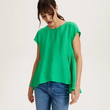 Dámská halenka Reserved - Halenka z viskózy - svěží zelená - 3190T-76X - 3190T-76X-XXL