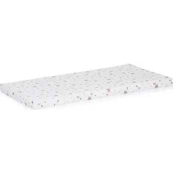 Dětská postýlka CHIPOLINO Skládací matrace 120x60 cm White,beige stars